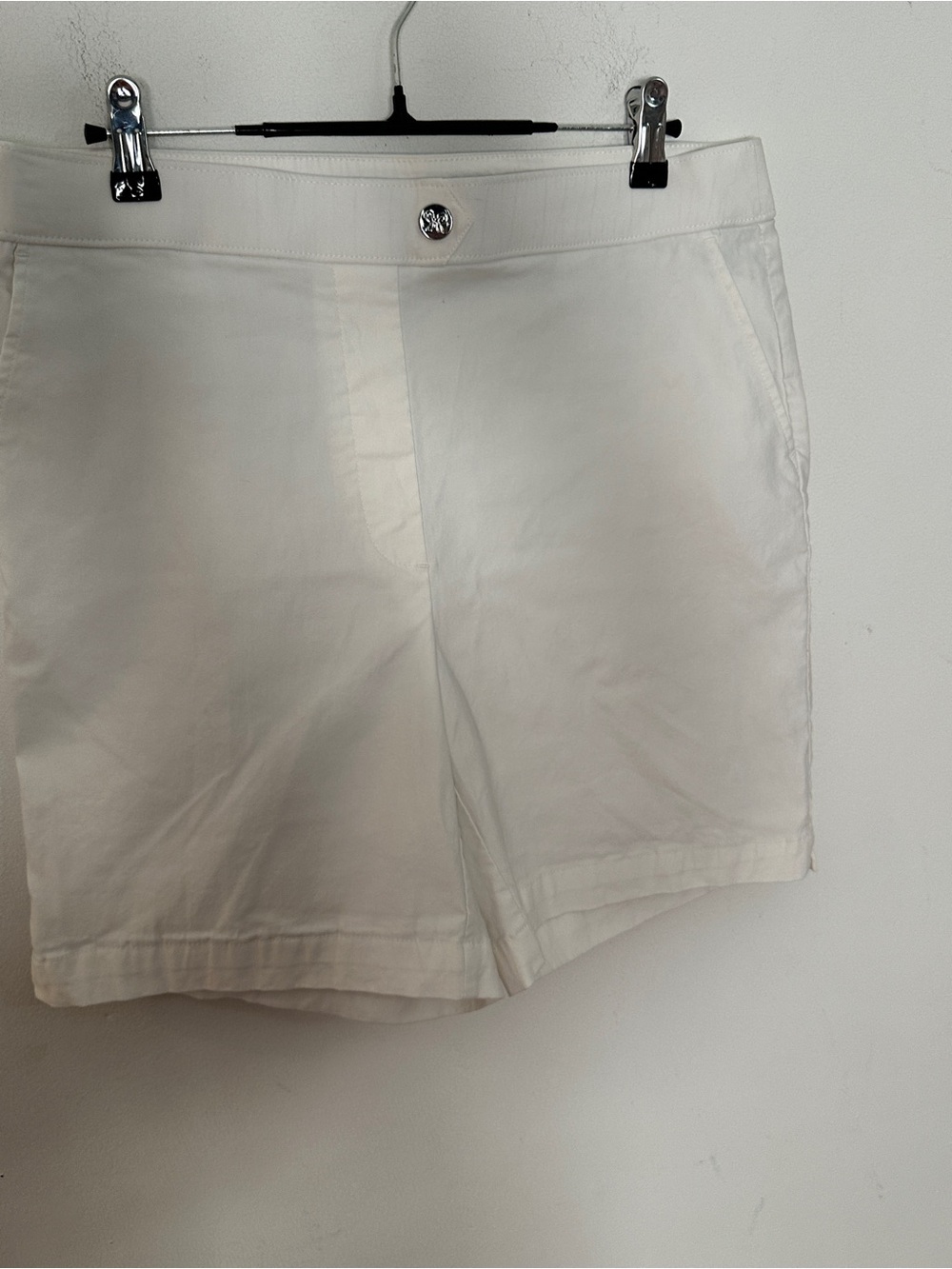 White Women's Casual Shorts - Classic Cotton